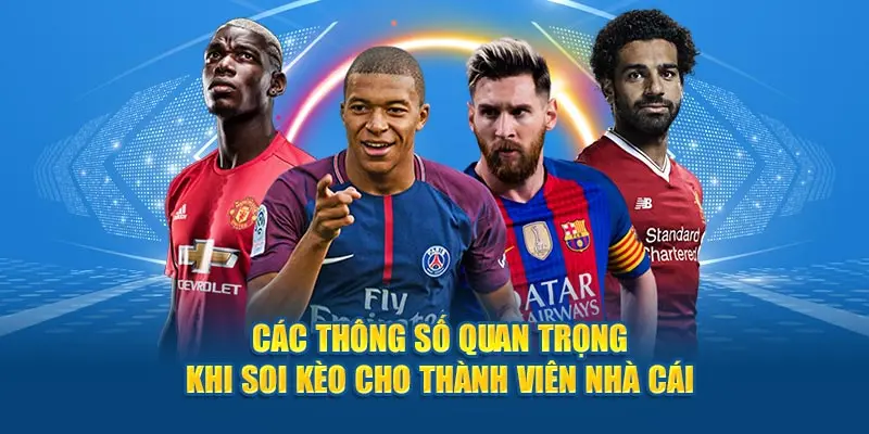 Các thông số quan trọng khi soi kèo cho thành viên