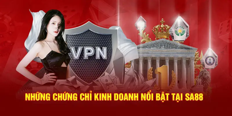 Những chứng chỉ kinh doanh nổi bật tại SA88